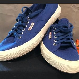 Blue Superga sneakers
